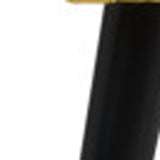30" Yellow And Black and Gold Velvet Arm Chair - Homeroots - Flyclothing LLC