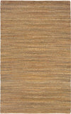 5' X 8' Brown Braided Jute Area Rug - Homeroots