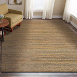 8' X 10' Brown Braided Jute Area Rug - Homeroots