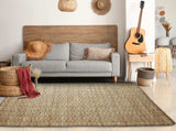 9' X 12' Tan Classic Interwoven Area Rug - Homeroots - Flyclothing LLC