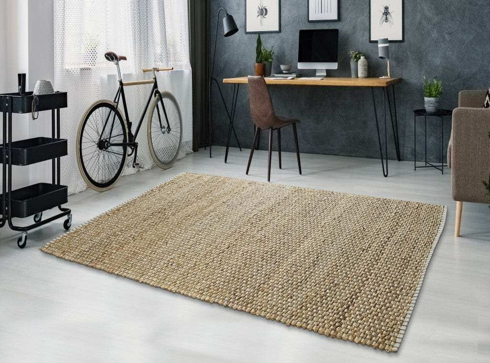 5' X 8' Natural Hand Woven Area Rug - Homeroots - Flyclothing LLC