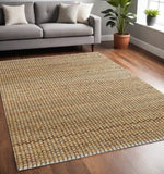 5' X 8' Natural Hand Woven Area Rug - Homeroots