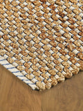 9' X 12' Natural Hand Woven Area Rug - Homeroots
