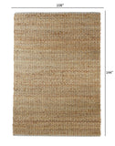9' X 12' Natural Hand Woven Area Rug - Homeroots