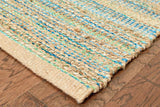 5' X 8' Multitoned Braided Jute Area Rug - Homeroots