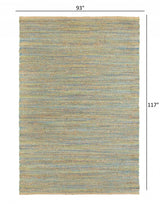 8' X 10' Multitoned Braided Jute Area Rug - Homeroots - Flyclothing LLC