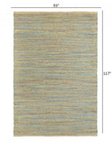 8' X 10' Multitoned Braided Jute Area Rug - Homeroots