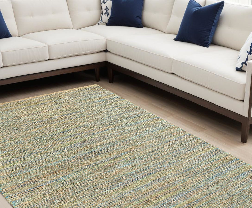 9' X 12' Natural Hand Woven Area Rug - Homeroots