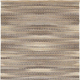 9' X 12' Gray and Tan Striated Runner Rug - Homeroots - Flyclothing LLC