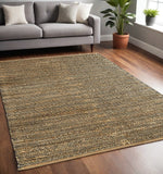 5' X 8' Natural Hand Woven Area Rug - Homeroots