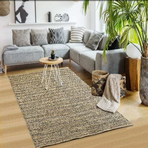 9' X 12' Natural Hand Woven Area Rug - Homeroots - Flyclothing LLC