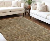 9' X 12' Natural Hand Woven Area Rug - Homeroots