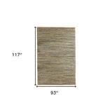 8' X 10' Natural Hand Woven Area Rug - Homeroots - Flyclothing LLC
