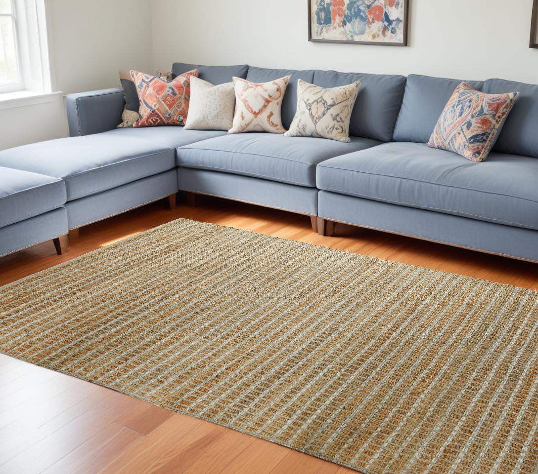 8' X 10' Natural Hand Woven Area Rug - Homeroots - Flyclothing LLC