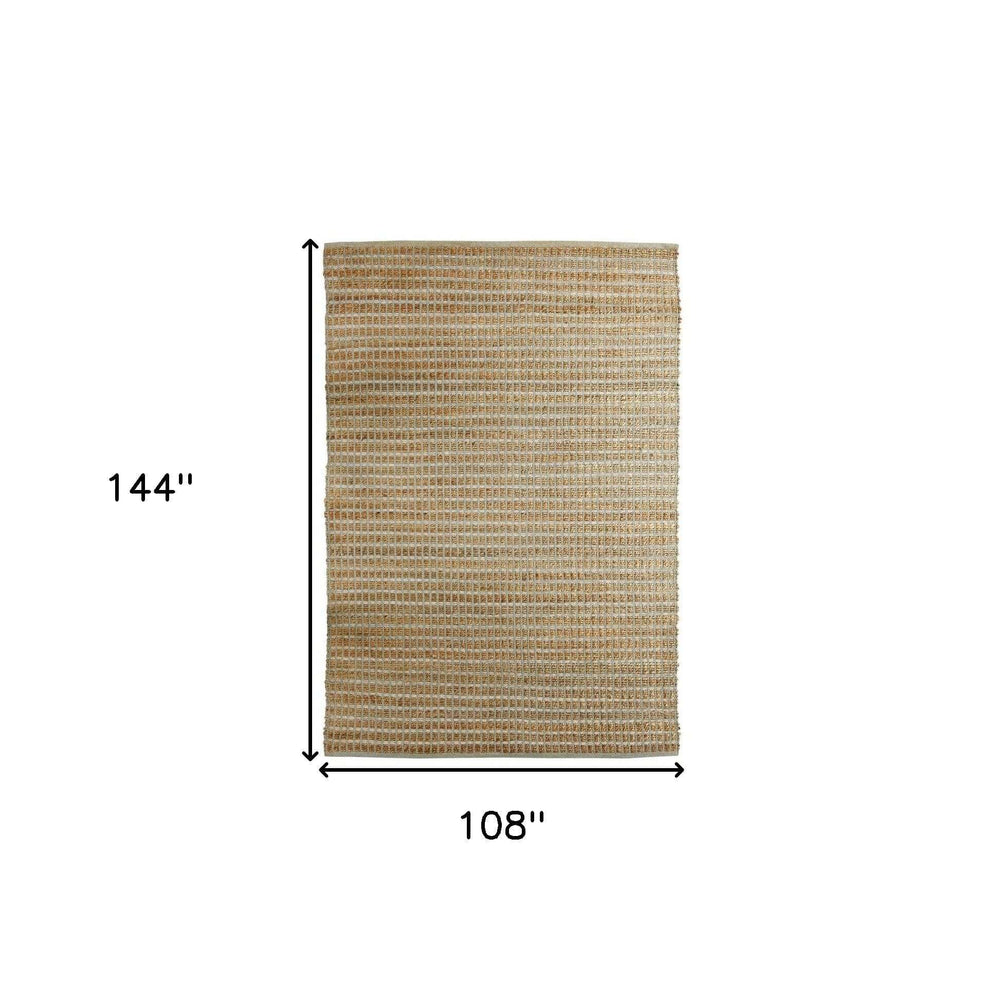 9' X 12' Gray Grid Farmhouse Area Rug - Homeroots - Flyclothing LLC