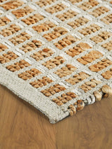 9' X 12' Gray Grid Farmhouse Area Rug - Homeroots - Flyclothing LLC