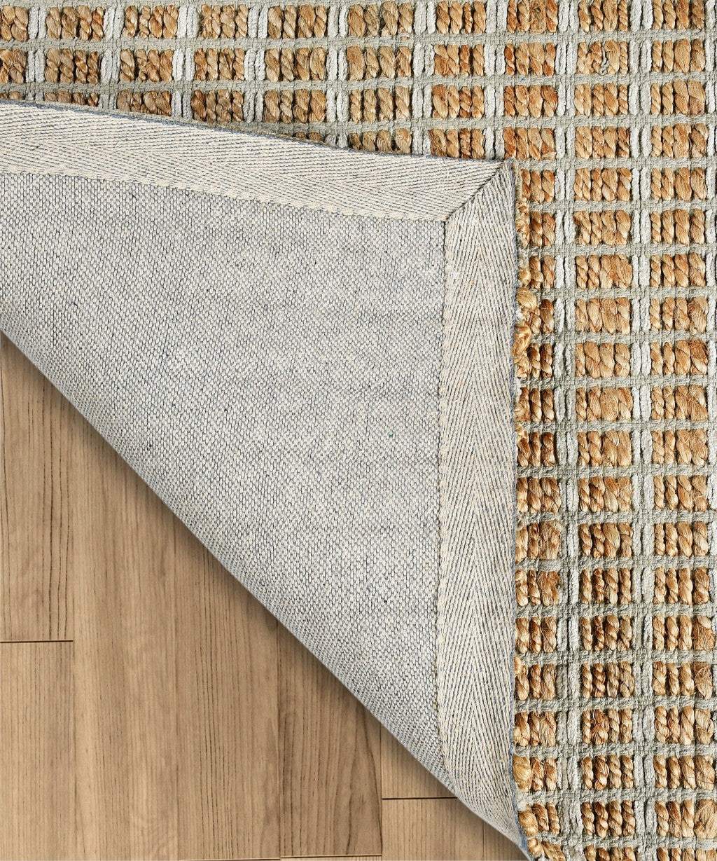 9' X 12' Gray Grid Farmhouse Area Rug - Homeroots - Flyclothing LLC