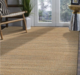 8' X 10' Natural Hand Woven Area Rug - Homeroots