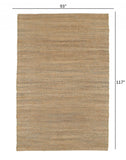 8' X 10' Natural Hand Woven Area Rug - Homeroots