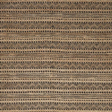 9' X 13' Tan and Black Intricate Striped Area Rug - Homeroots