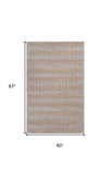 5' X 8' Natural Hand Woven Area Rug - Homeroots
