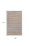 8' X 10' Natural Hand Woven Area Rug - Homeroots