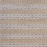 9' X 12' Tan and Gray Detailed Stripes Area Rug - Homeroots