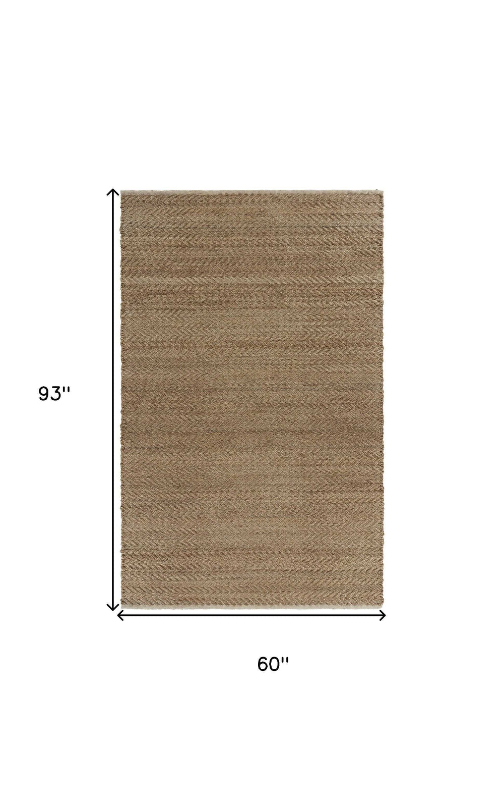 5' X 8' Natural Hand Woven Area Rug - Homeroots - Flyclothing LLC