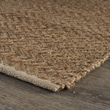 8' X 10' Natural Hand Woven Area Rug - Homeroots