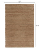 8' X 10' Natural Hand Woven Area Rug - Homeroots