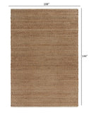 9' X 12' Natural Hand Woven Area Rug - Homeroots
