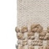 5' X 8' Tan and White Detailed Woven Area Rug - Homeroots - Flyclothing LLC