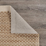 5' X 8' Tan and White Detailed Woven Area Rug - Homeroots - Flyclothing LLC