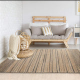 9' X 12' Tan Kilim Flatweave Handmade Area Rug - Homeroots - Flyclothing LLC