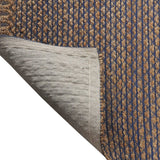 8' X 10' Tan and Blue Detailed Lattice Area Rug - Homeroots