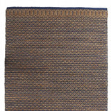 9' X 12' Tan and Blue Detailed Lattice Area Rug - Homeroots