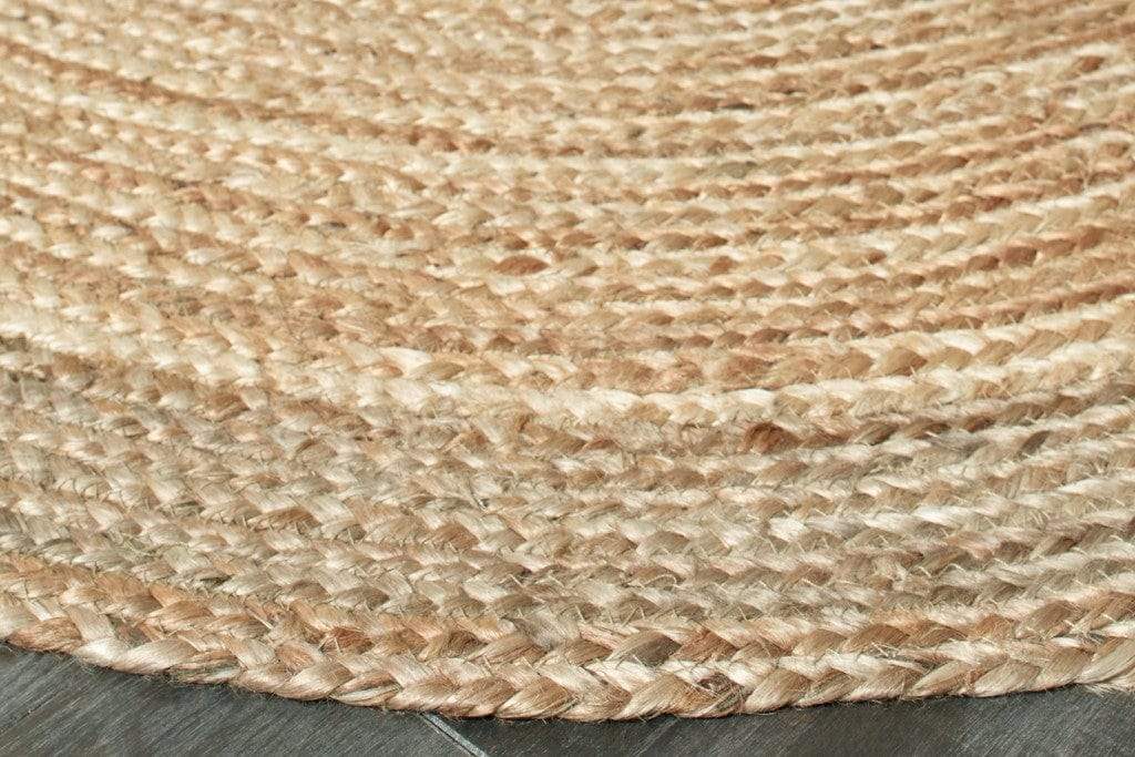 7' Natural Toned Oval Shaped Area Rug - Homeroots - Flyclothing LLC