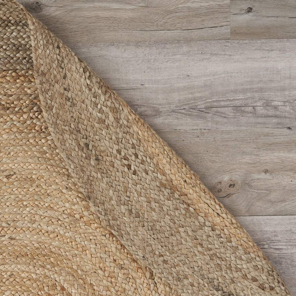 7' Natural Toned Oval Shaped Area Rug - Homeroots - Flyclothing LLC