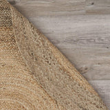 7' Natural Toned Oval Shaped Area Rug - Homeroots - Flyclothing LLC