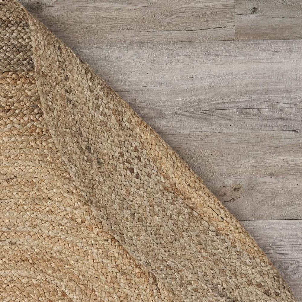 9’ Natural Toned Oval Shaped Area Rug - Homeroots - Flyclothing LLC