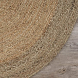 9’ Natural Toned Oval Shaped Area Rug - Homeroots - Flyclothing LLC