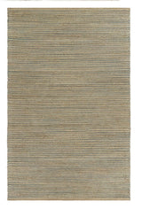 9' X 12' Tan and Blue Undertone Striated Area Rug - Homeroots - Flyclothing LLC