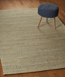 9' X 12' Tan and Blue Undertone Striated Area Rug - Homeroots - Flyclothing LLC