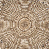 8’ Round Natural Coiled Area Rug - Homeroots - Flyclothing LLC
