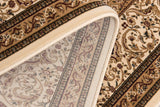 5' X 8' Black and Ivory Oriental Power Loom Area Rug - Homeroots - Flyclothing LLC