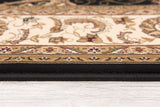 5' X 8' Black and Ivory Oriental Power Loom Area Rug - Homeroots - Flyclothing LLC