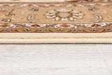 7' X 9' Beige and Ivory Oriental Power Loom Area Rug - Homeroots - Flyclothing LLC