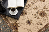 15' Runner Blue and Ivory Oriental Power Loom Runner Rug - Homeroots