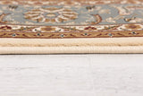 8' X 11' Blue and Ivory Oriental Power Loom Area Rug - Homeroots - Flyclothing LLC
