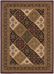 10' Runner Red and Beige Oriental Power Loom Runner Rug